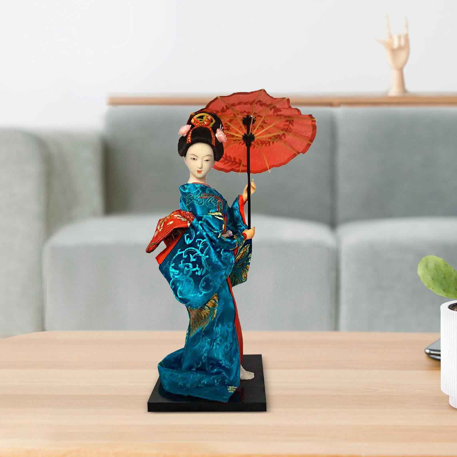Collectible Figurine Statue Sculpture Miniatures Japanese Kimono Geisha Doll Style B