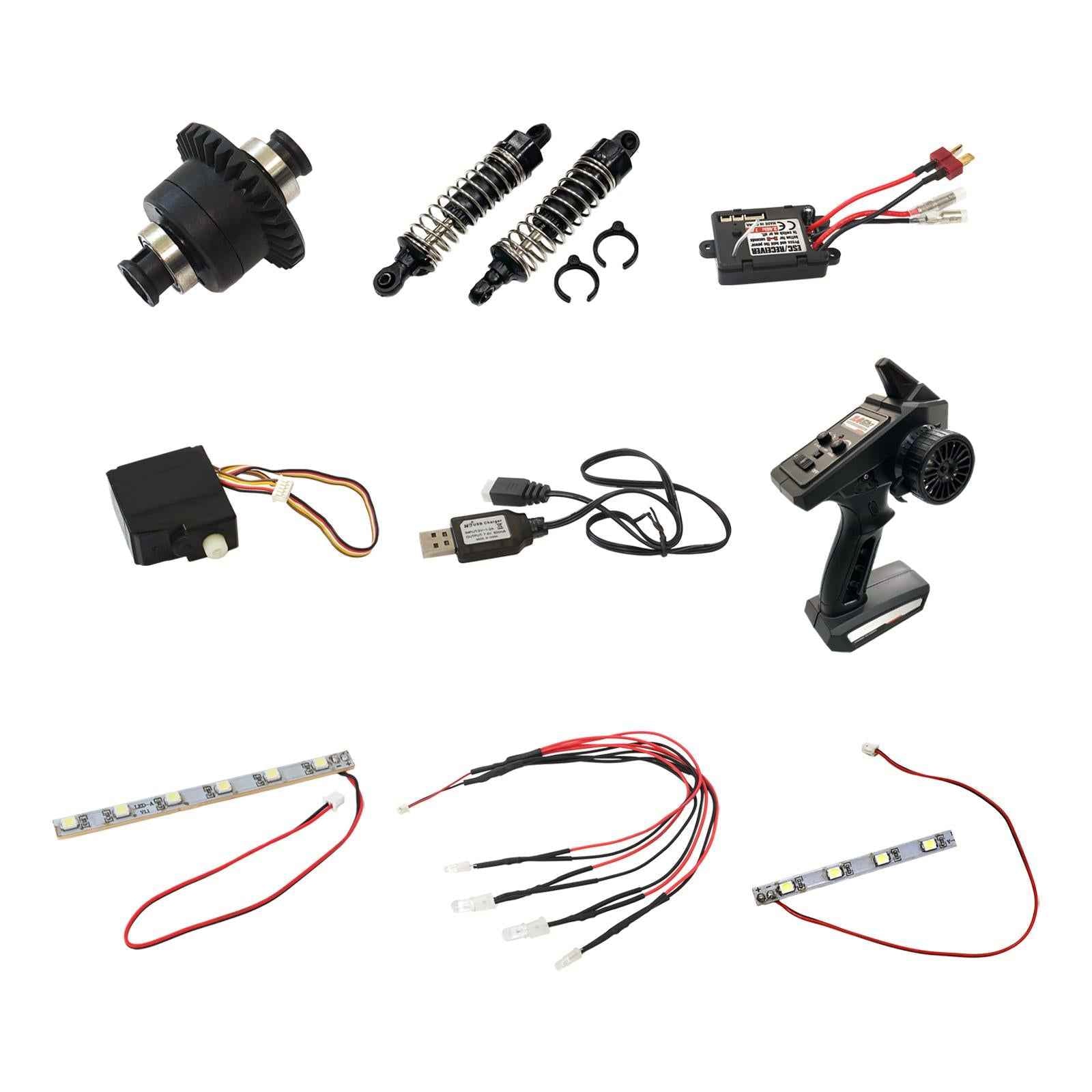 RC Car Differential DIY Accessories Replacements Parts for 16101 16102 16201