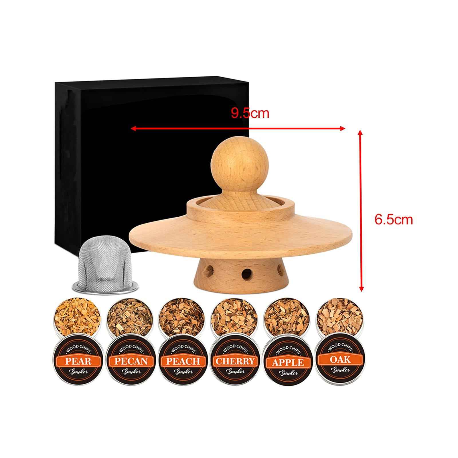 Cocktail Smoke Kits Wood Wooden Smoke Set for Home Hiking Outdoor