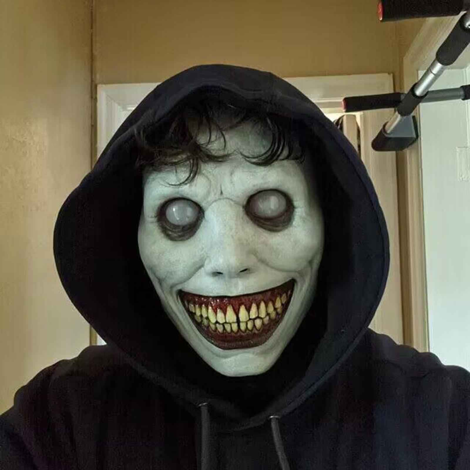 Head Mask Headgear Festival Prop Lightweight Funny Scary Latex Mask White
