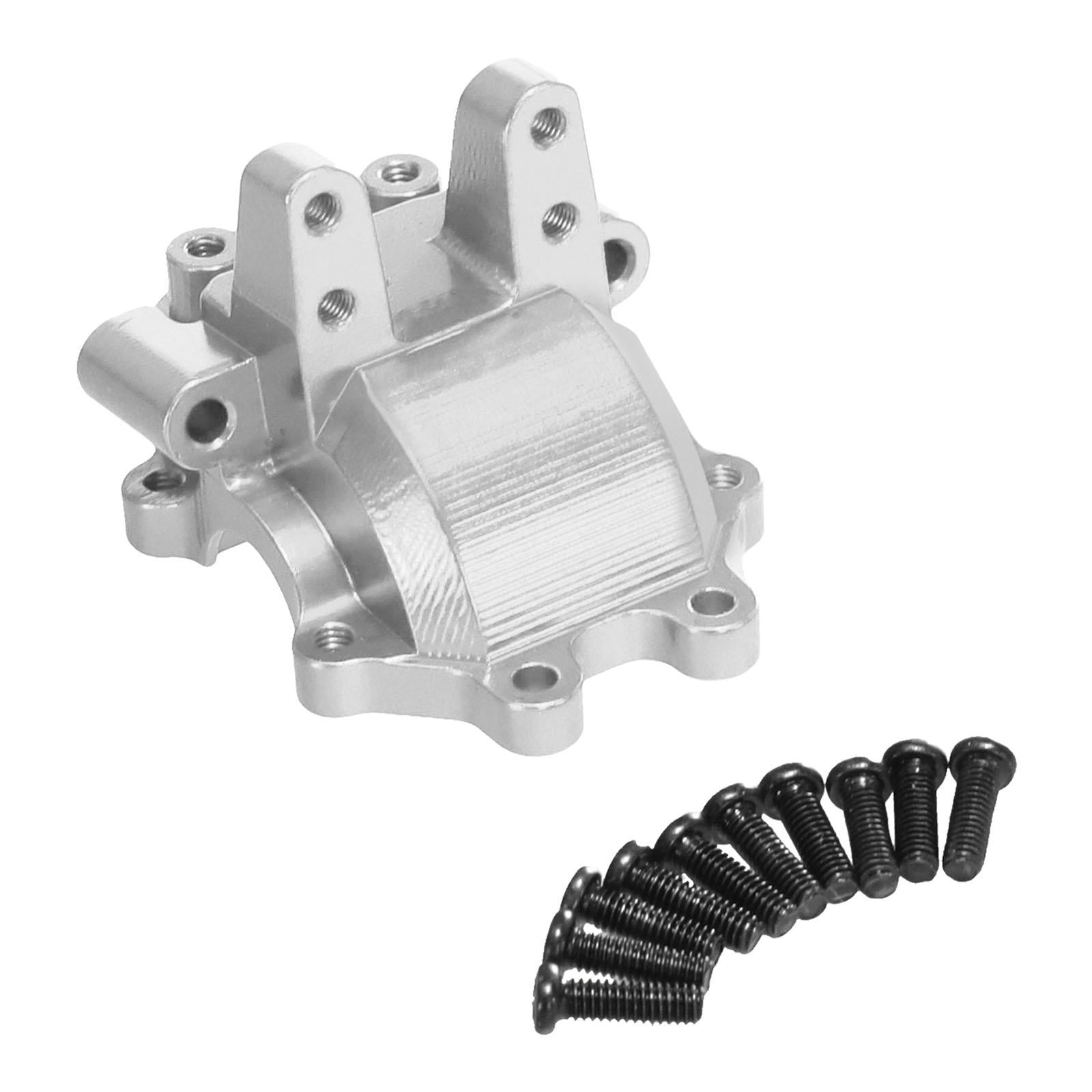 Aluminum Alloy Front Gear Box Cover for 1/14 H14BM 14210 14209 DIY Parts Silver