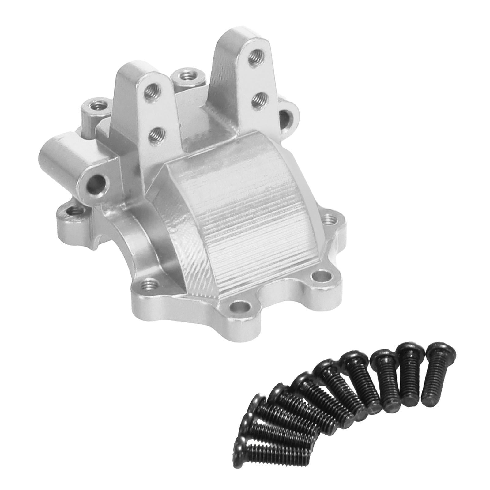 Aluminum Alloy Front Gear Box Cover for 1/14 H14BM 14210 14209 DIY Parts Silver