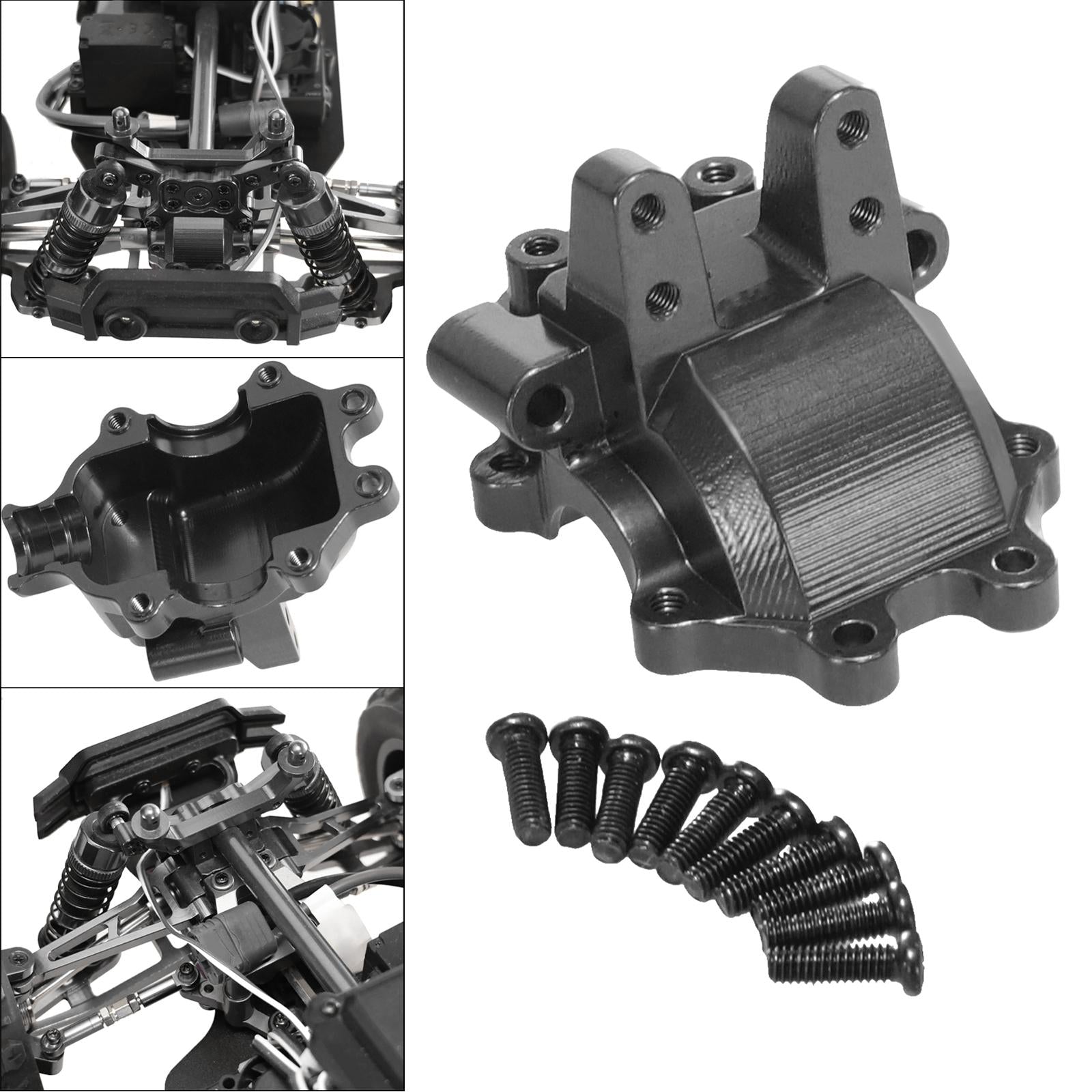 Aluminum Alloy Front Gear Box Cover for 1/14 H14BM 14210 14209 DIY Parts Titanium