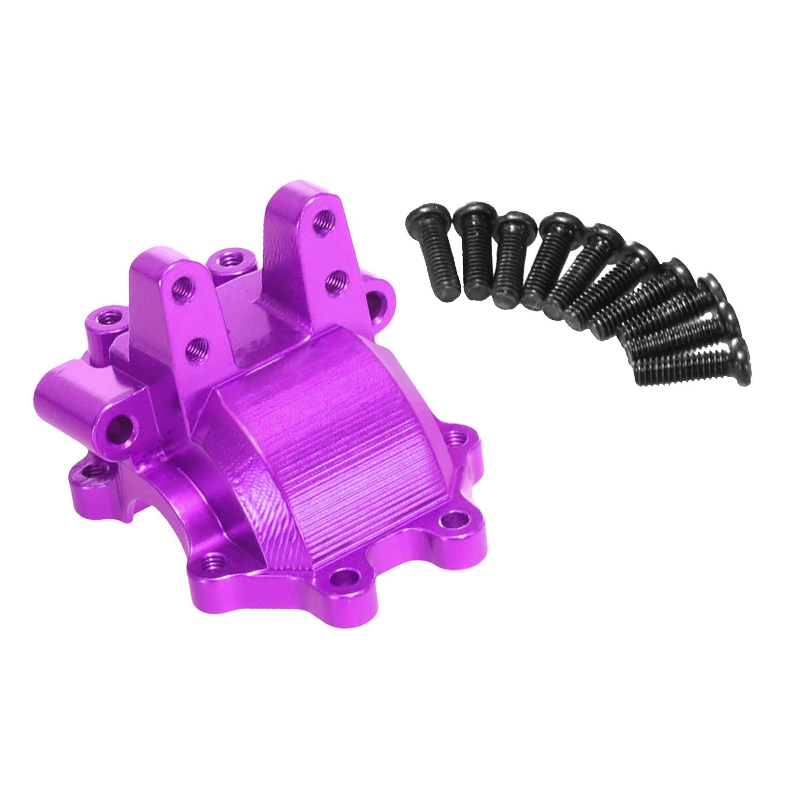 Aluminum Alloy Front Gear Box Cover for 1/14 H14BM 14210 14209 DIY Parts Purple