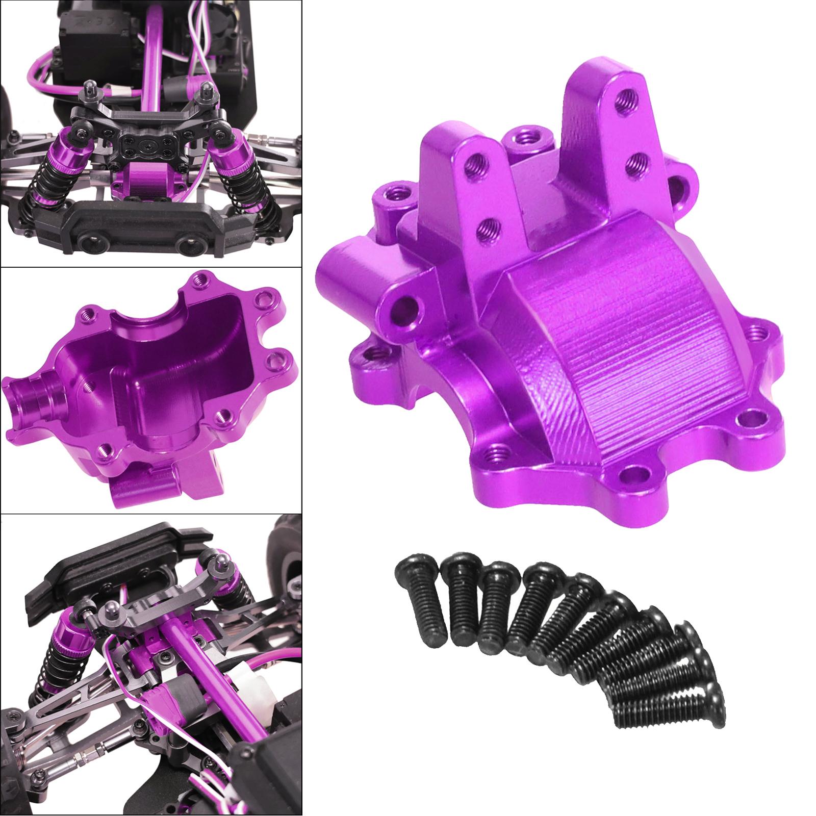Aluminum Alloy Front Gear Box Cover for 1/14 H14BM 14210 14209 DIY Parts Purple