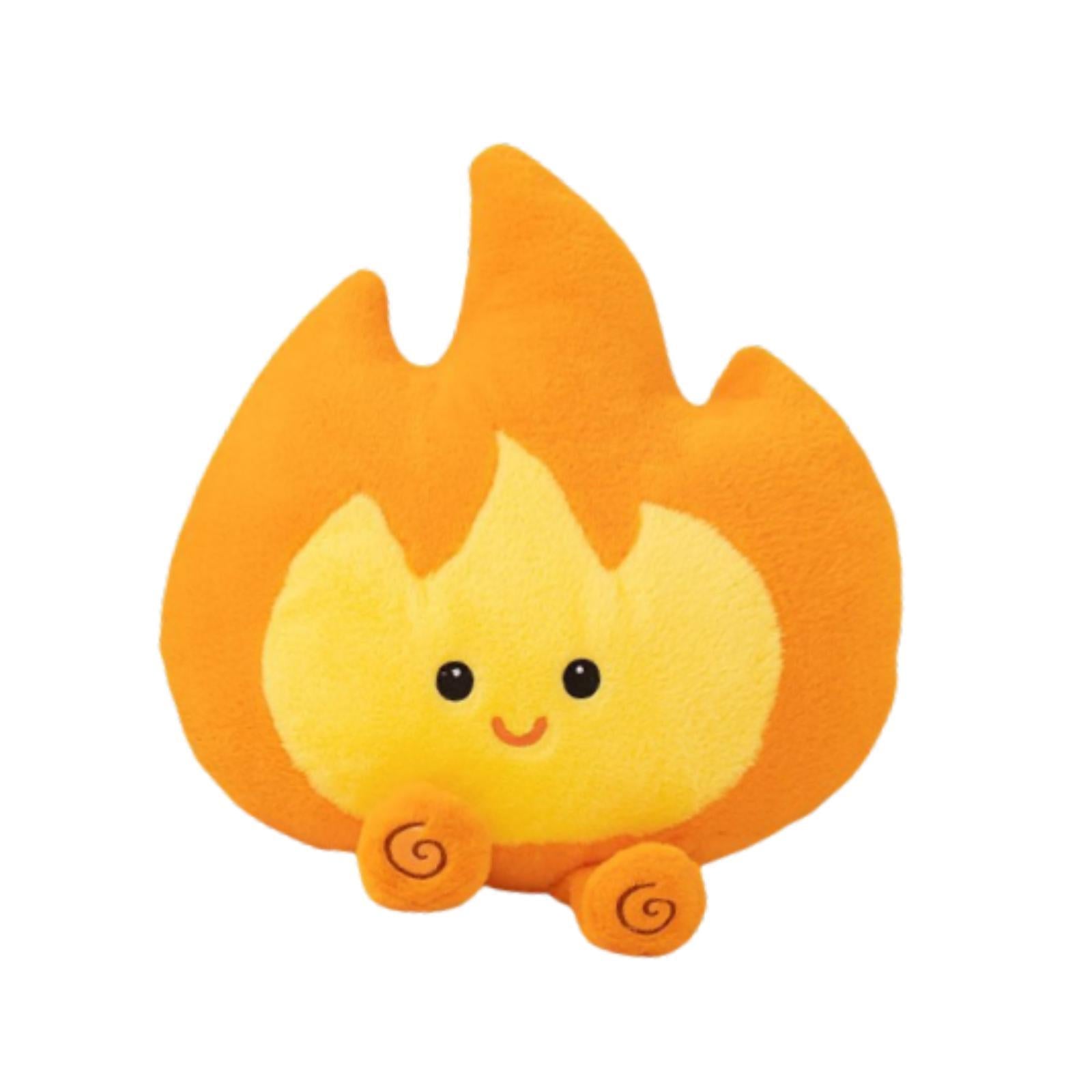 Cartoon Flame Plush Toy Cute Reading Pillow Room Decor Plush Pillow for Kids