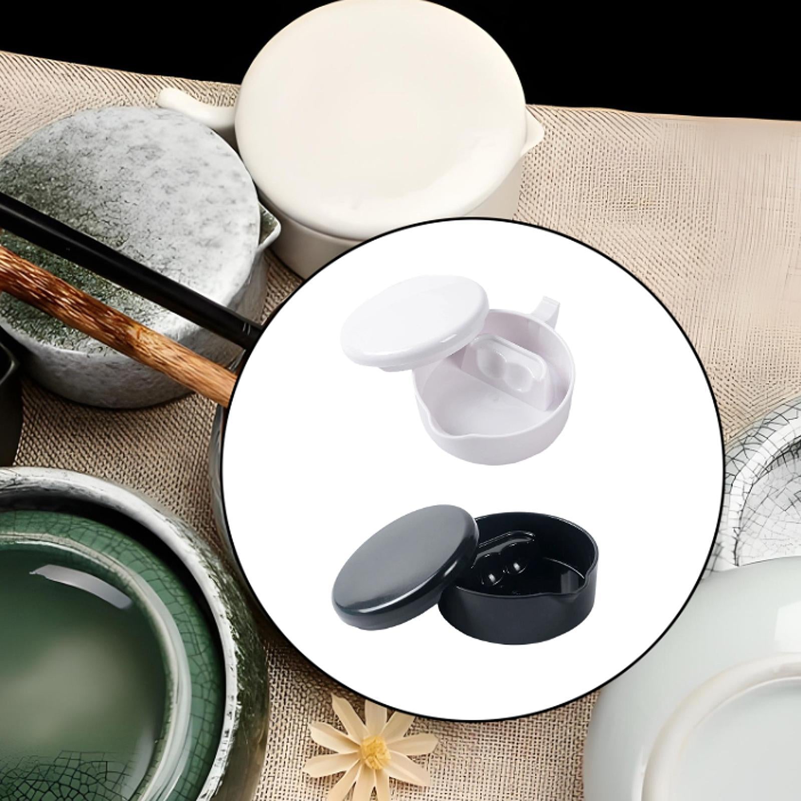 Calligraphy Inkstone Professional Multifunctional Practice Tool Ink Well Dish White