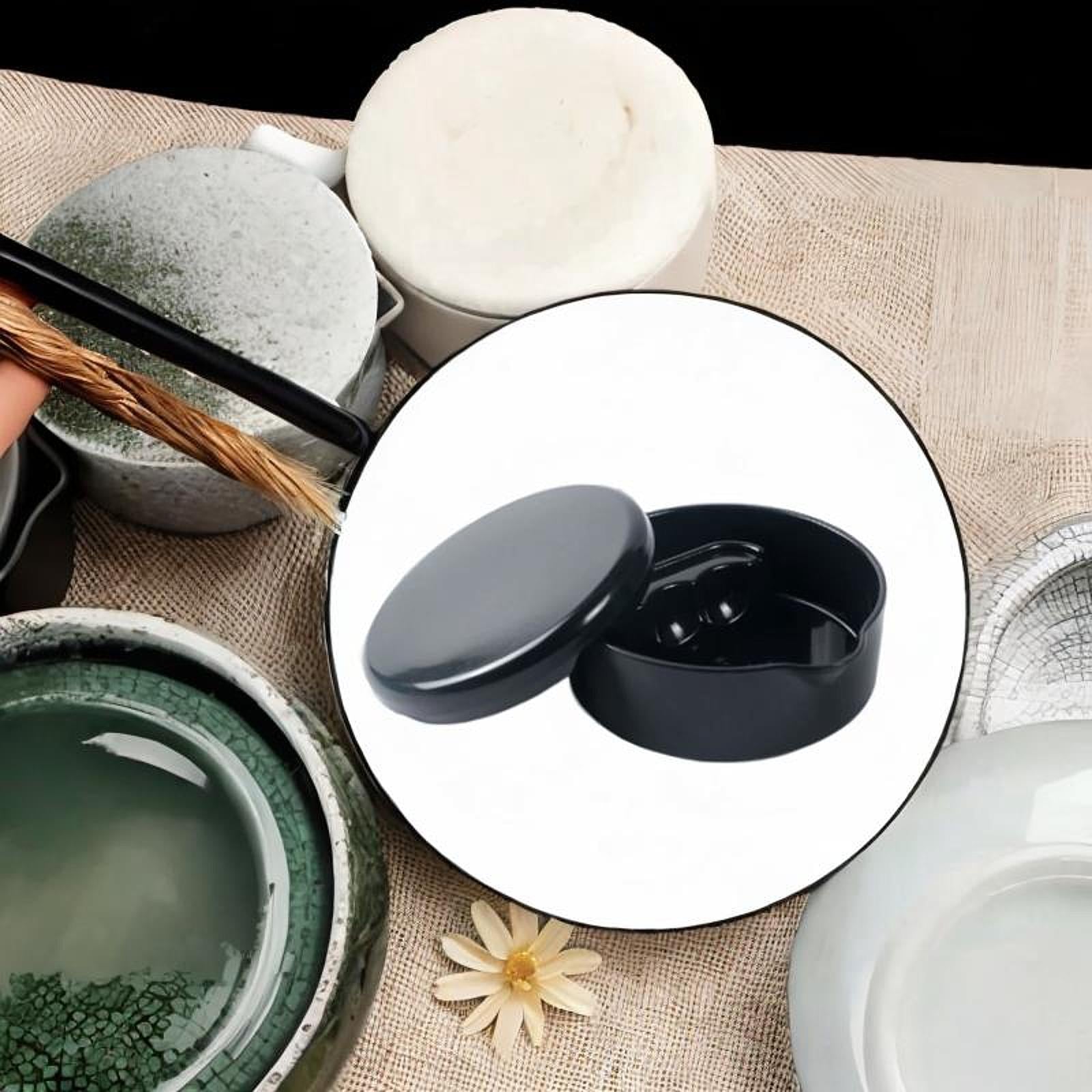 Calligraphy Inkstone Professional Multifunctional Practice Tool Ink Well Dish Black
