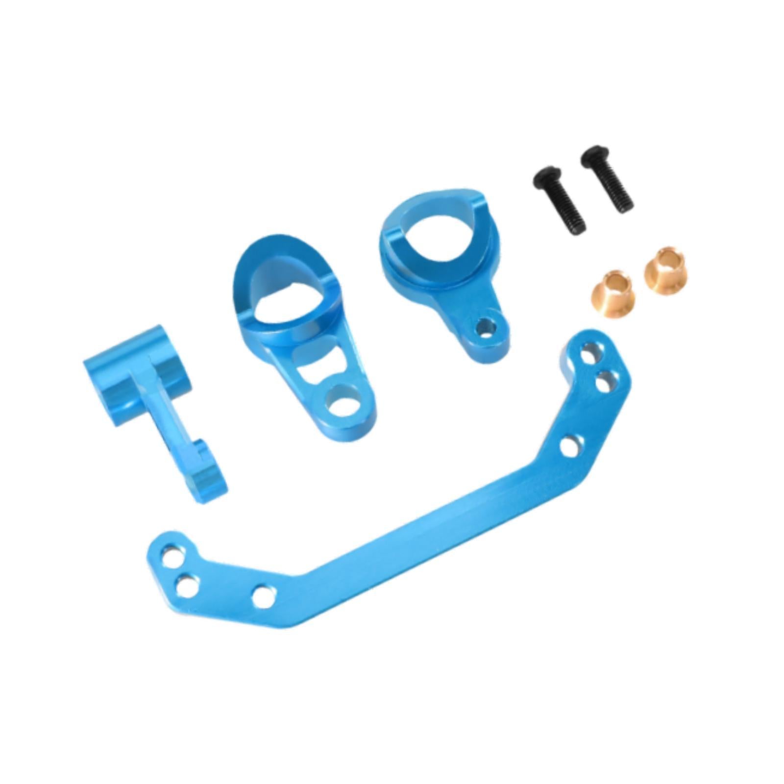 Aluminum Alloy Steering Assembly Upgrade for Ptg-2R 1/10 RC Car DIY Modified Blue