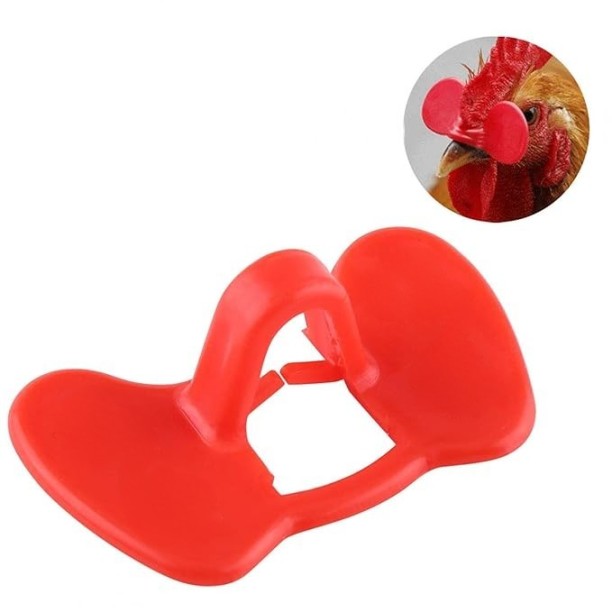 100Pcs of Pin-less Chicken Glasses to Prevent Pecking and Fighting