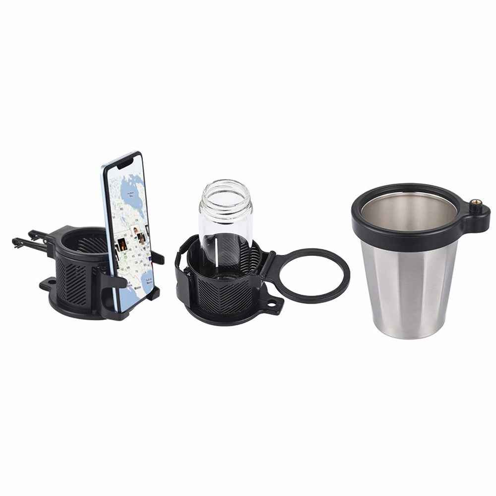 360° Rotation Vehicle Cup Holder Heat Preservation 3 in 1 Foldable Cell Phone Mount