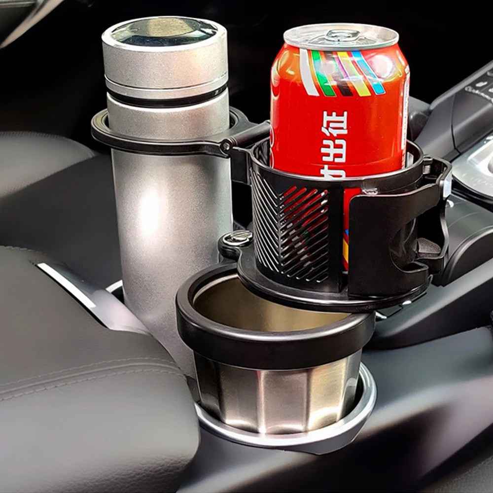 360° Rotation Vehicle Cup Holder Heat Preservation 3 in 1 Foldable Cell Phone Mount