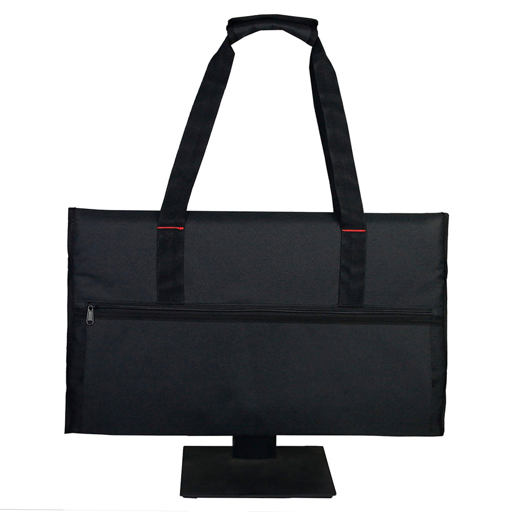 Protective Monitor Bag With Velvet Lining Travel Carrying Case for 24" LCD Screens and Monitors - Black