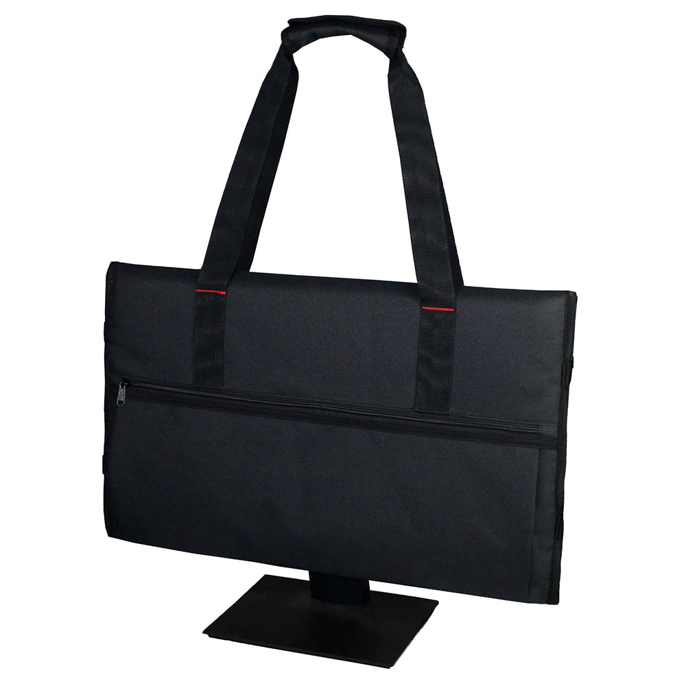 Protective Monitor Bag With Velvet Lining Travel Carrying Case for 24" LCD Screens and Monitors - Black