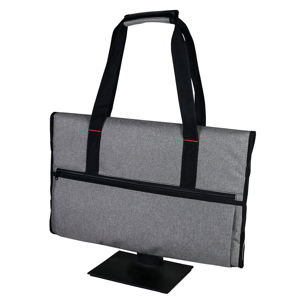 Protective Monitor Bag With Velvet Lining Travel Carrying Case for 24" LCD Screens and Monitors - Grey