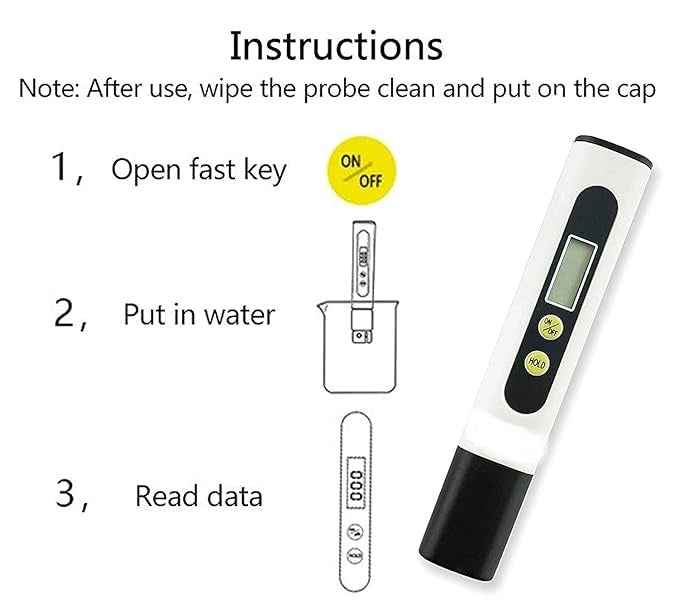 Tds Meter, Total Dissolved Solids Meter, Water Quality Tester, Ppm Tester For Water Testing - White