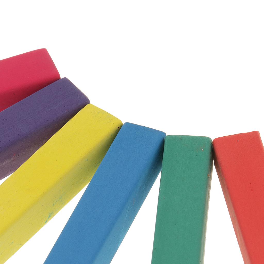 4x6pcs Colorful Temporary Non-toxic Hair Dye Chalks DIY Hair Tint Pastel Kit