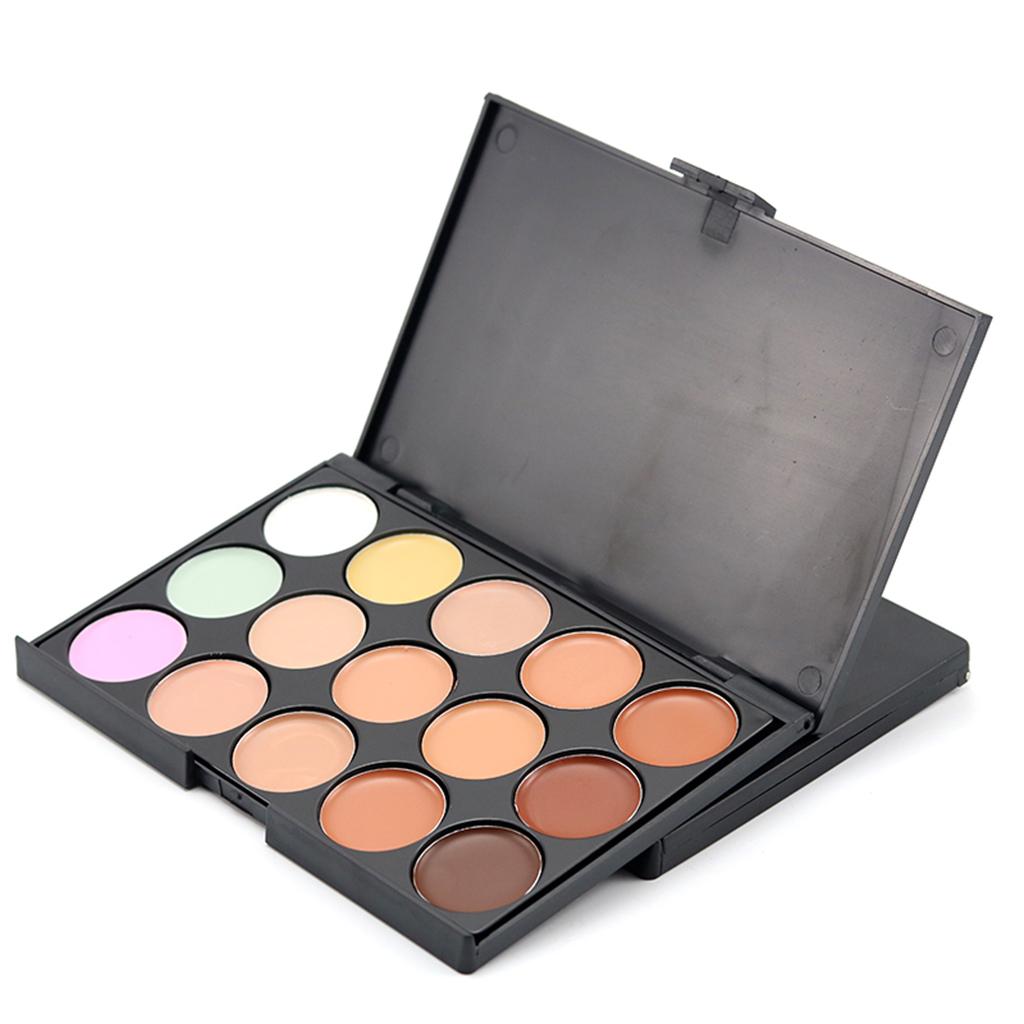 4x15 Colors Face Contour Cream Concealer Palette Blemish Eye Circles Cover #1
