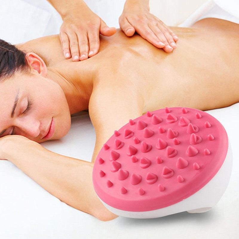 3xAnti Cellulite Silicone Body Masage Glove Scrub Bath Shower Massager Brush