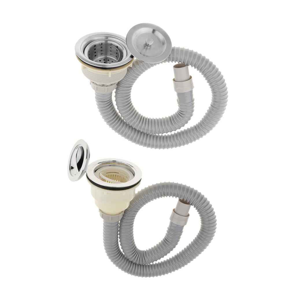 Salon Shampoo Bowl Backwash Sink Hair Strainer Deep Waste Basket with Pipe #A