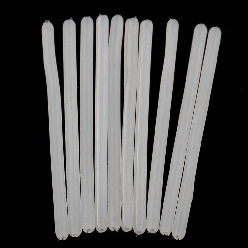 10x Silicone Eyeglasses Temple Covers Glasses Frame Tubes Replacement White