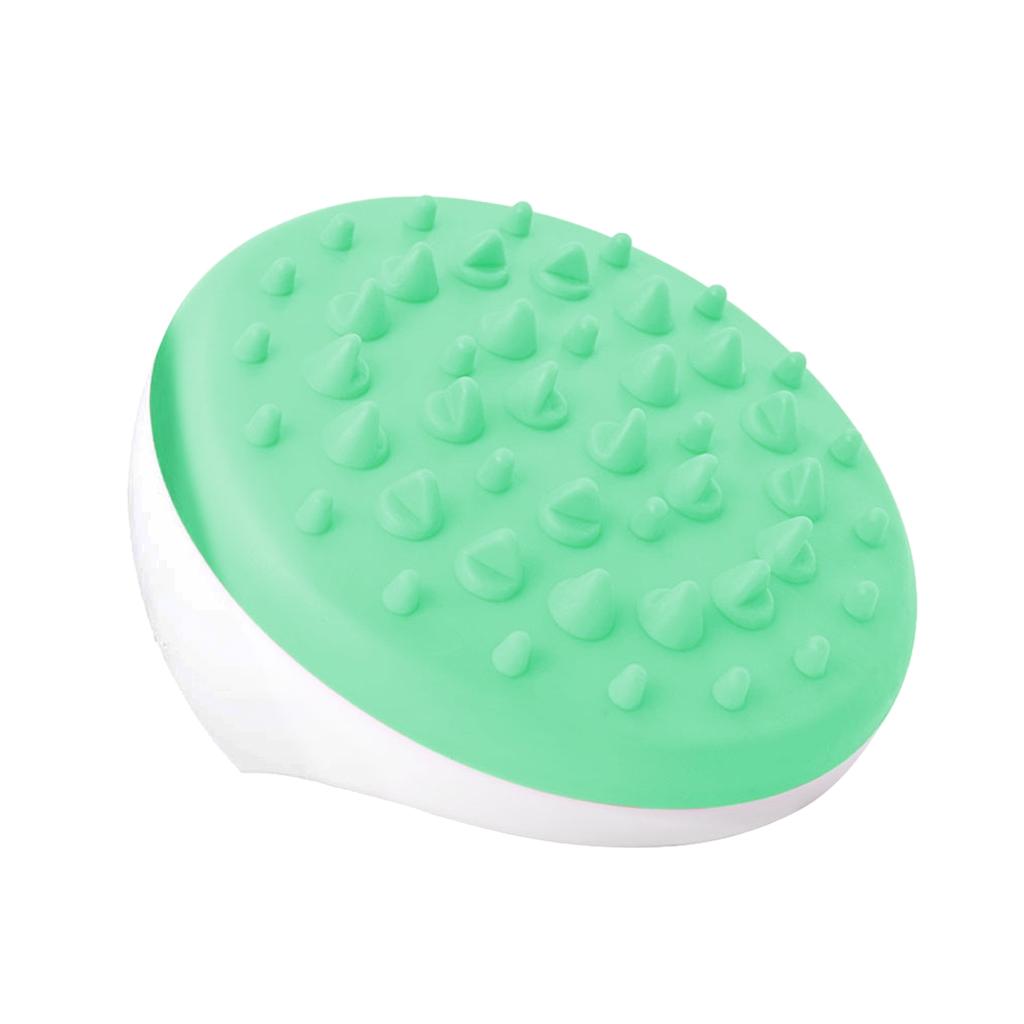 3xAnti Cellulite Silicone Body Massage Glove Scrub Bath Shower Massager Brush Green