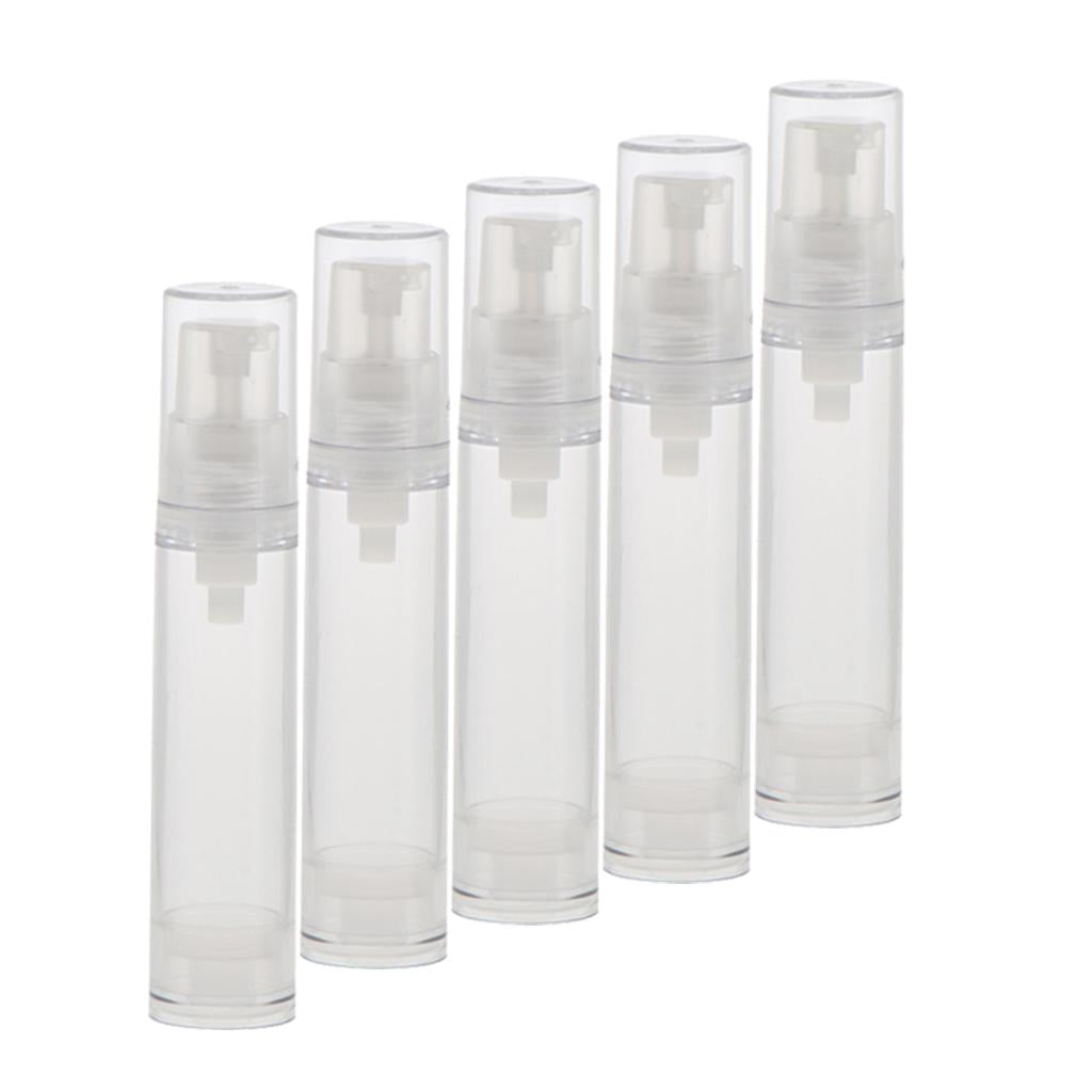 10 Pieces Pump Empty Airless Tubes Cosmetic Cream Lotion Travel Bottles