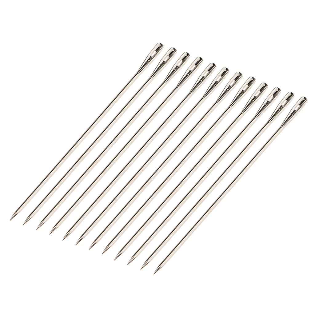 Sewing Braids Track Weave Weft Needles, Hair Extension Needle I Shape Hook for Making Lace Wig