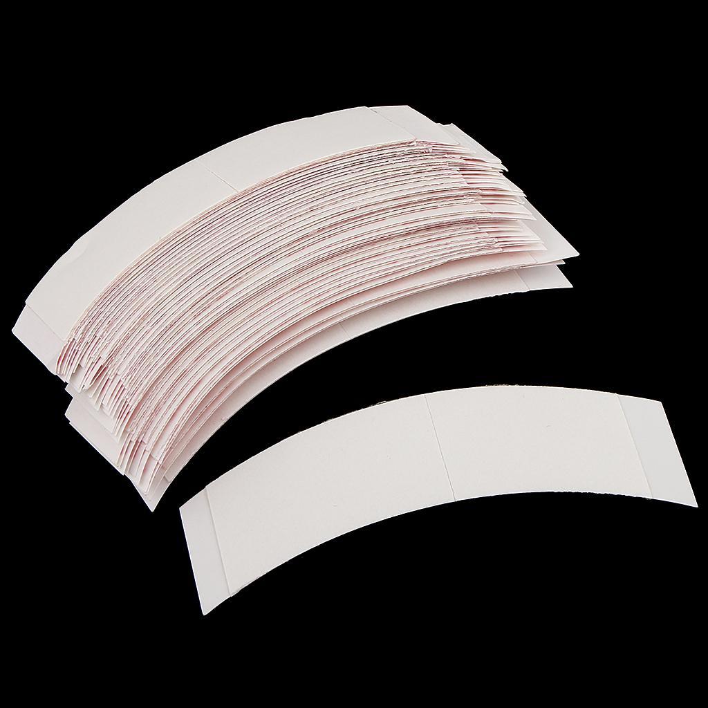 72 Pieces Double Sided Adhesive Tapes Strips for Hair Extension Toupee Wigs