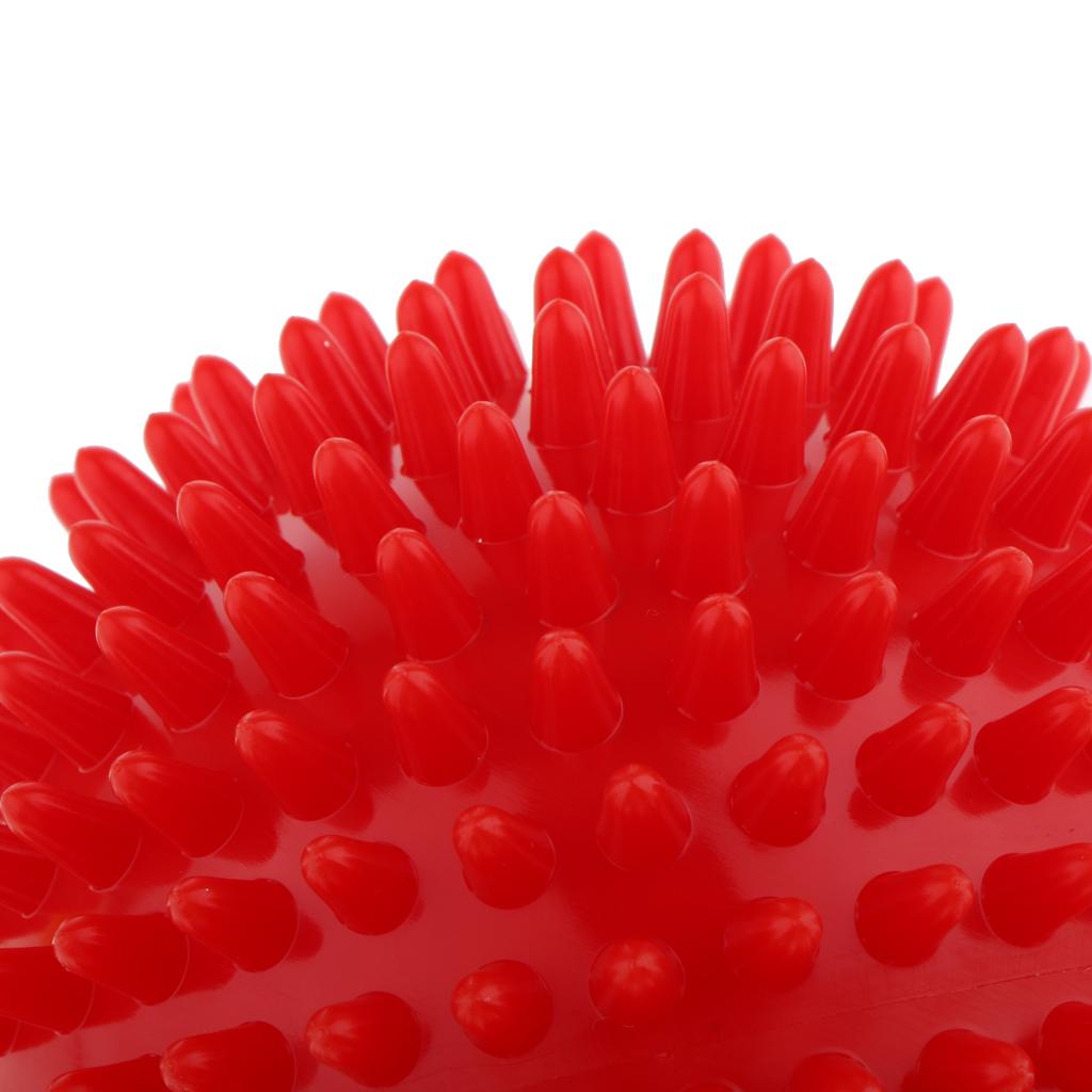4xSpiky Massage Ball Body Trigger Point Acupuncture Soreness Pain Relief Red