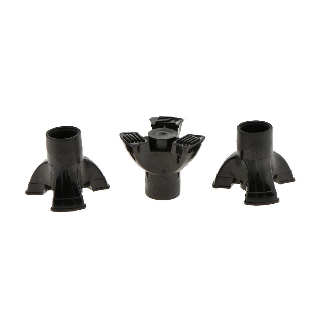 4x3Pcs Crutch Ferrules Rubber End Walking Stick Tips Feet Trekking Pole Bottom 22mm