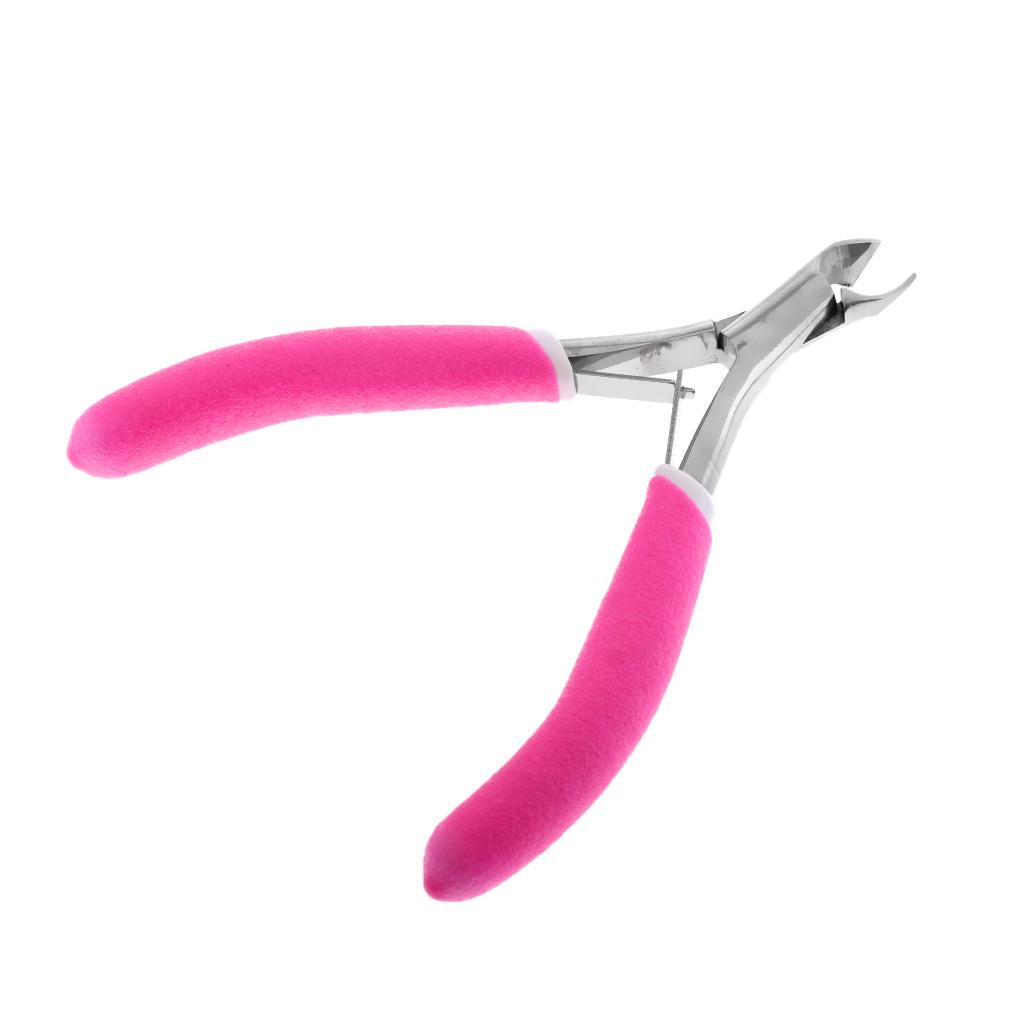 3xNail Pliers Toe Nail Clipper Manicure Pedicure Cutter Clamp Tool Pink