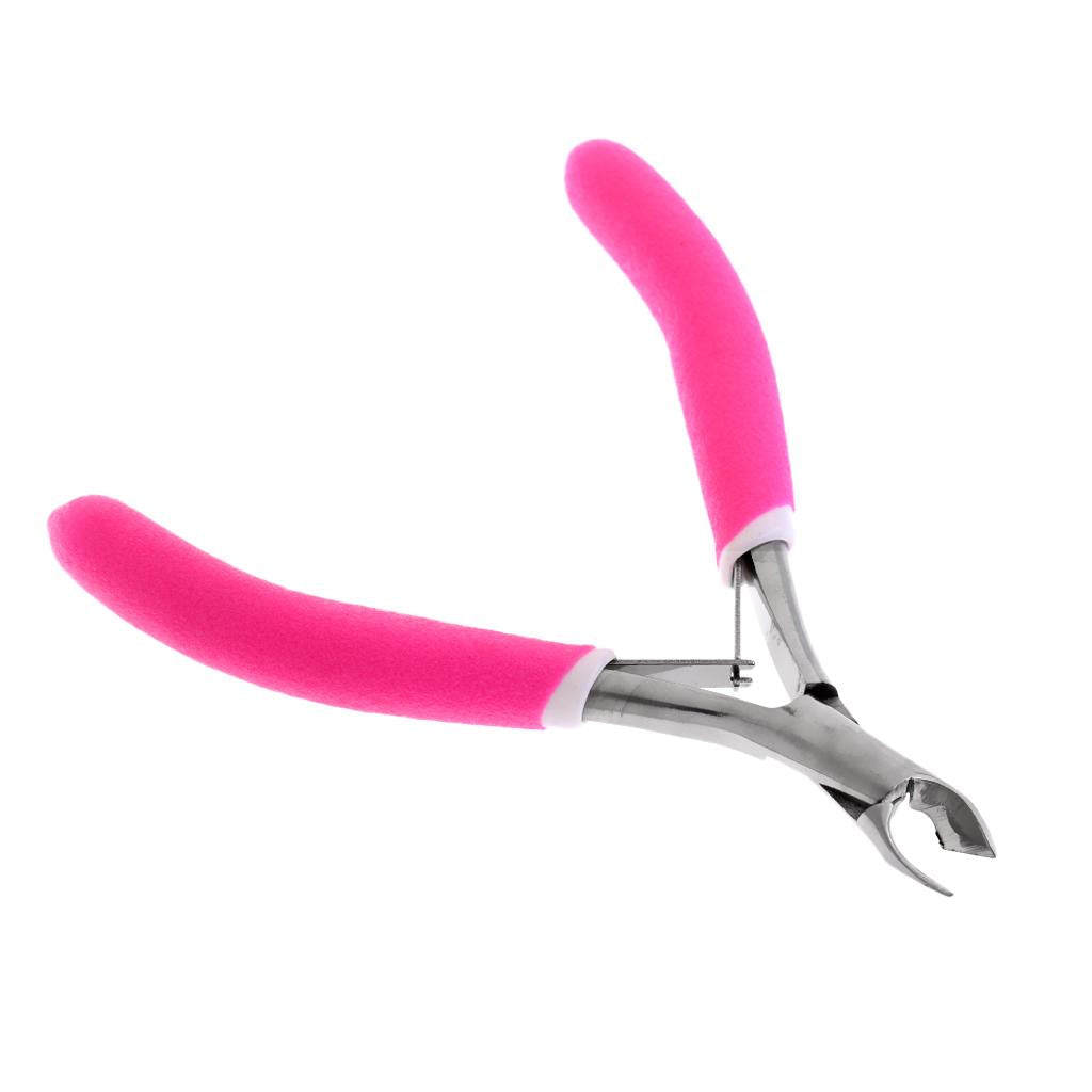 3xNail Pliers Toe Nail Clipper Manicure Pedicure Cutter Clamp Tool Pink