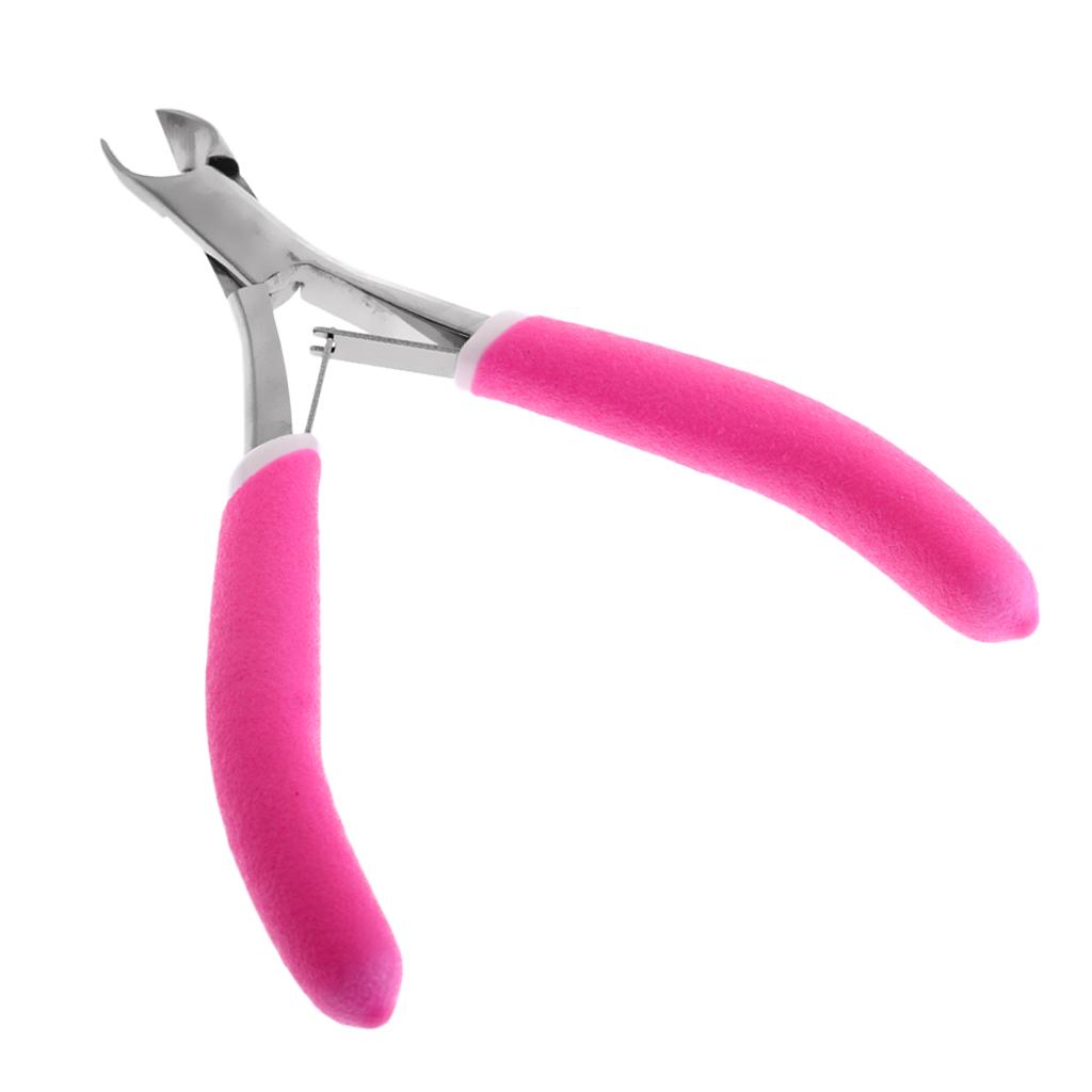 4xNail Pliers Toe Nail Clipper Manicure Pedicure Cutter Clamp Tool Pink