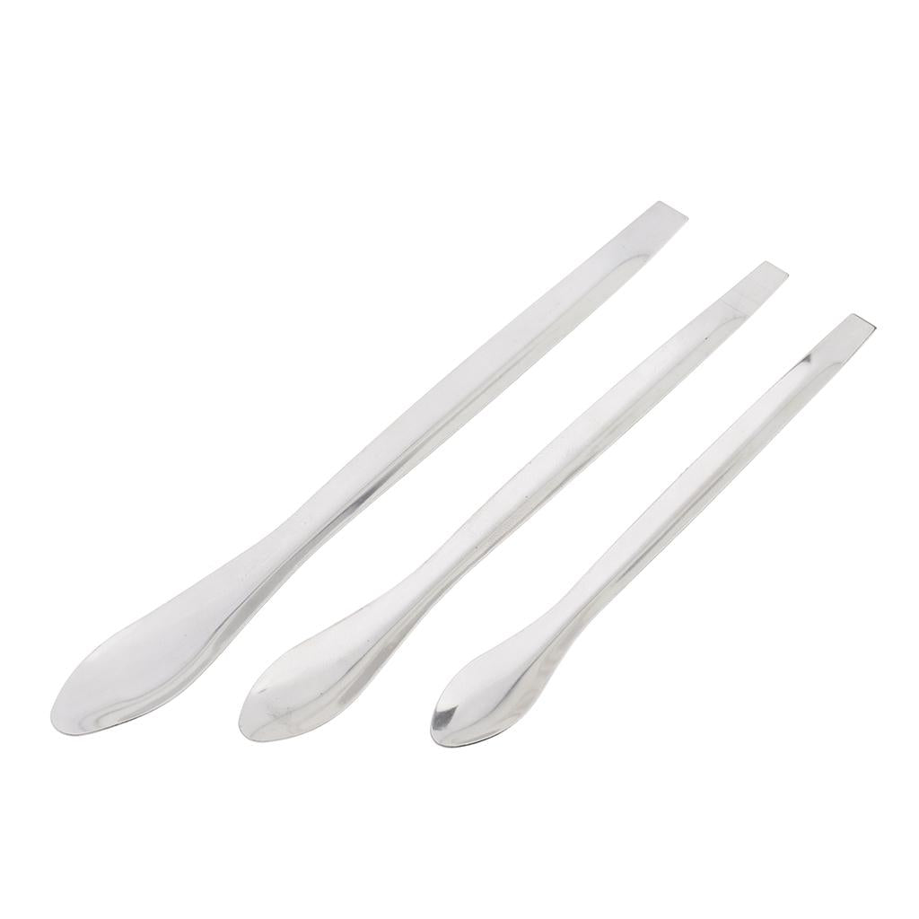 4x3 Pieces Metal Handmade Little Lipstick Spoon Lip Balm DIY Dispensing Spoons