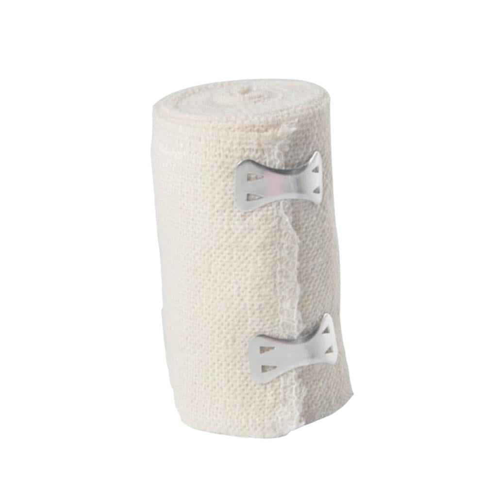 Self-Adhesive Cotton Elastic Bandage Wrap Compression Roll with Hook Closure 7.5CM
