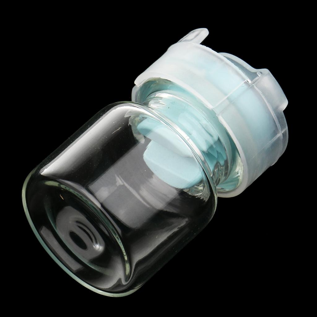 4xLots 10pcs Empty Clear Glass Dram Bottles Vials With Black Screw Cap Blue  3ml