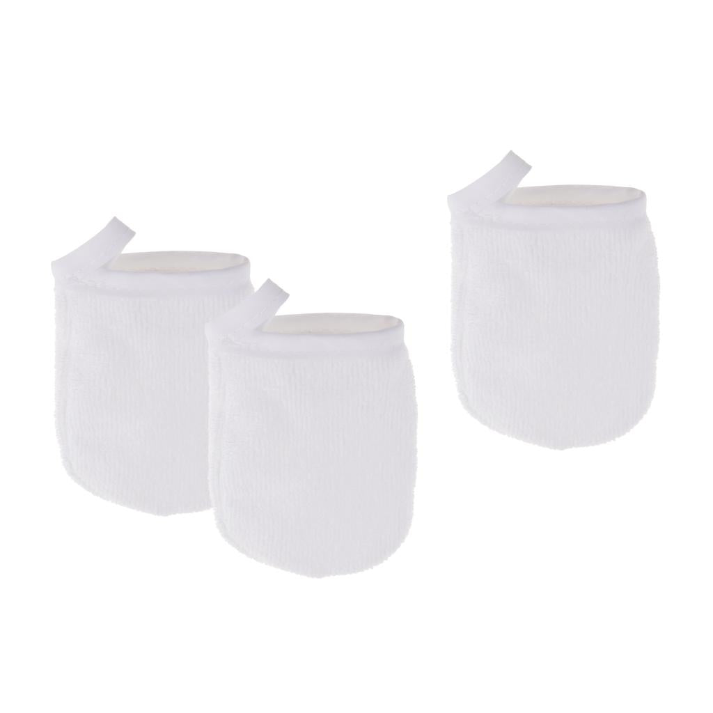 6pcs Soft Microfiber Face Cleansing Gloves Makeup Remover Cloth Pad Reusable