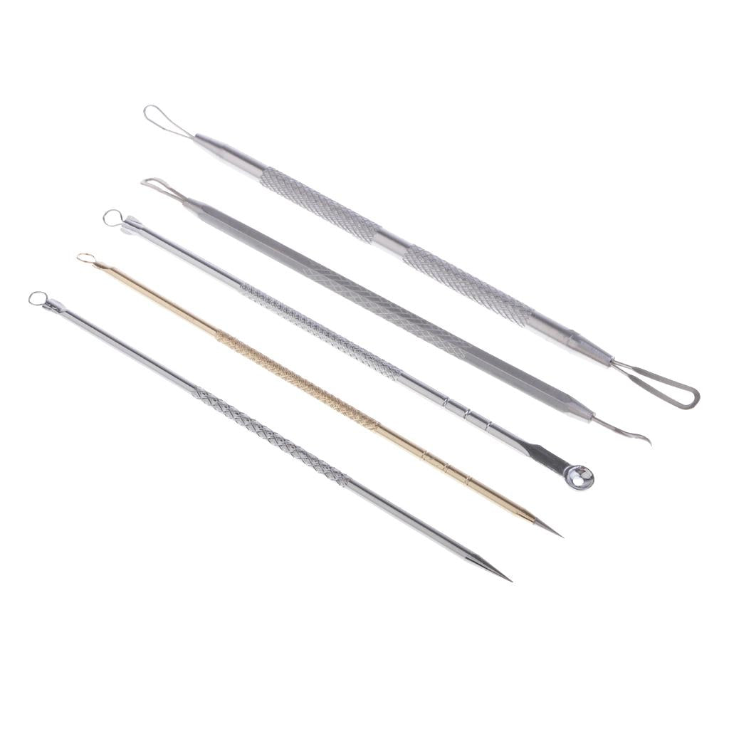 4x5x Blackhead Needle Acne Blemish Tools Pimple Extractor Splinter Removal kit