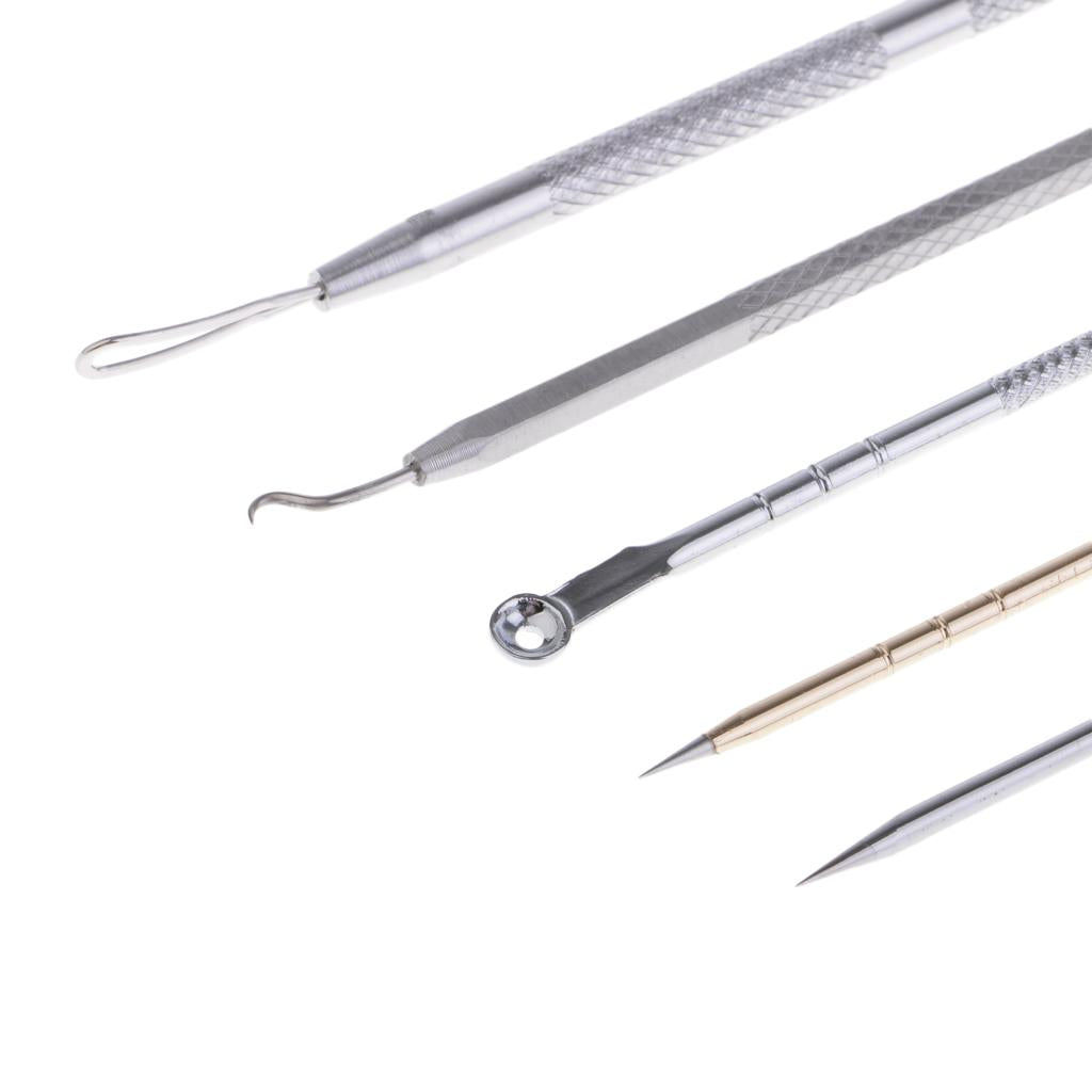 4x5x Blackhead Needle Acne Blemish Tools Pimple Extractor Splinter Removal kit
