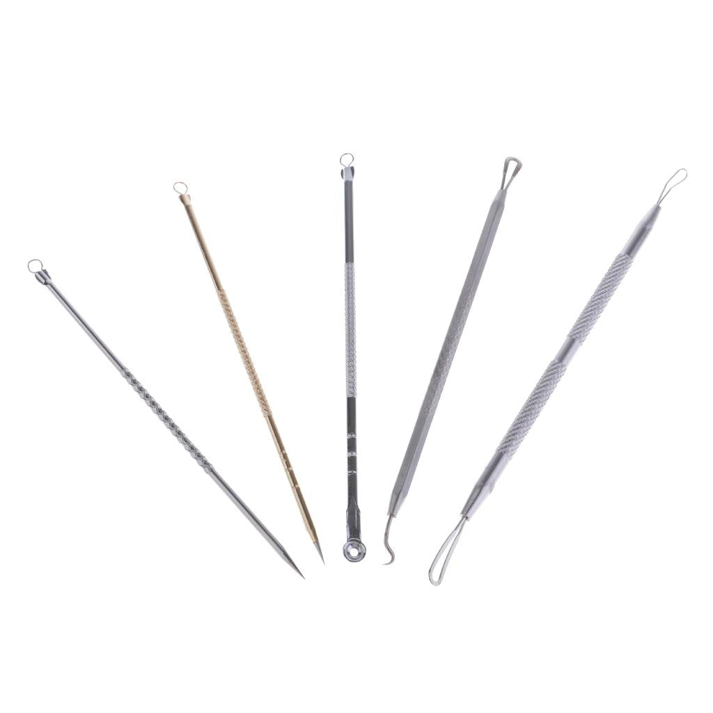 4x5x Blackhead Needle Acne Blemish Tools Pimple Extractor Splinter Removal kit