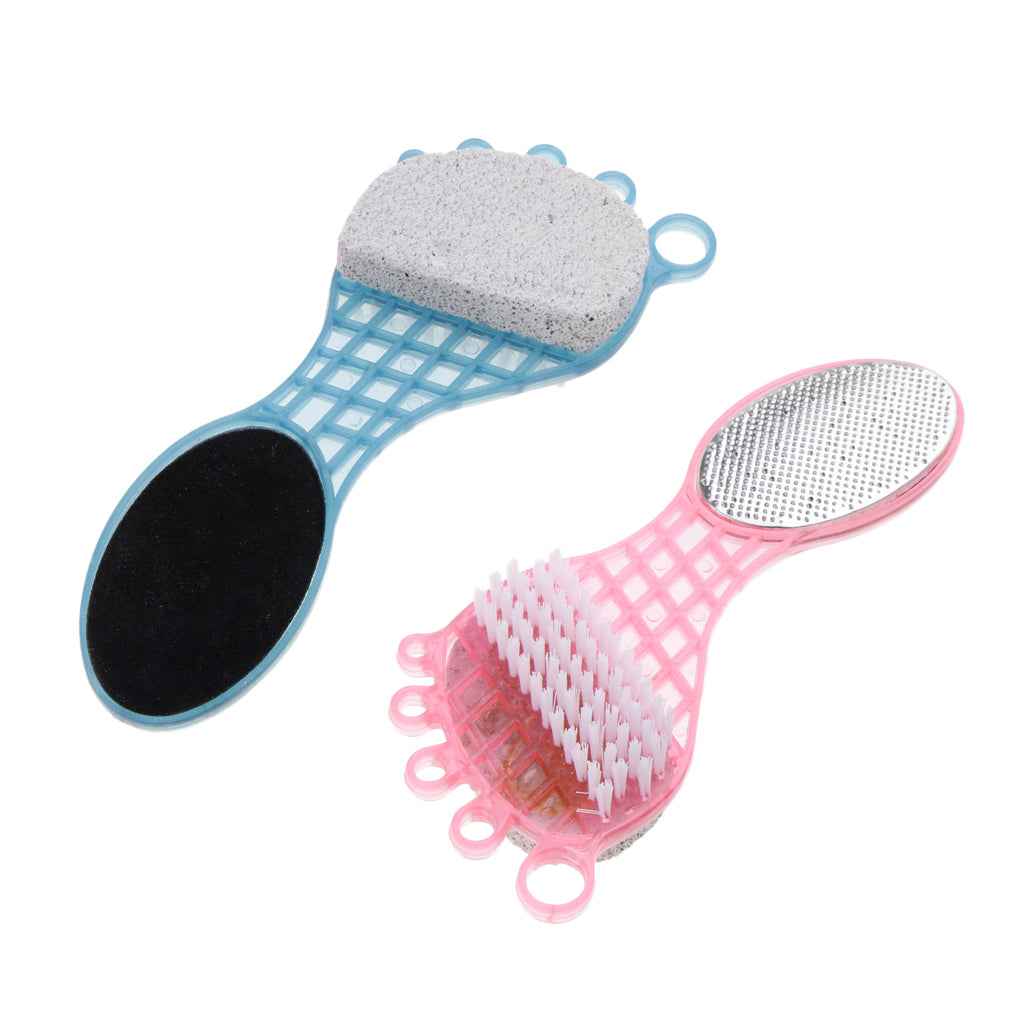 2Pcs 4 in 1 Callus Remover Foot File Pumice Stone /Pedicure Dead Skin Remover