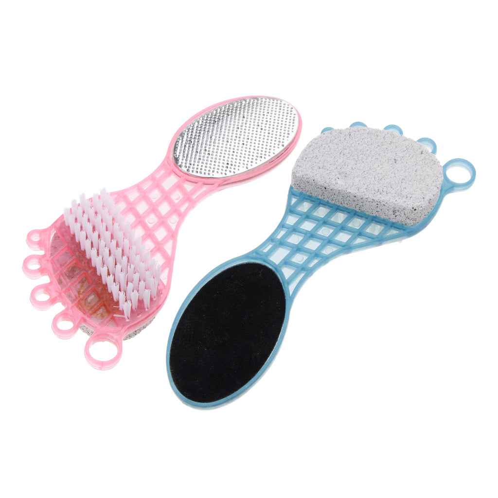 2Pcs 4 in 1 Callus Remover Foot File Pumice Stone /Pedicure Dead Skin Remover