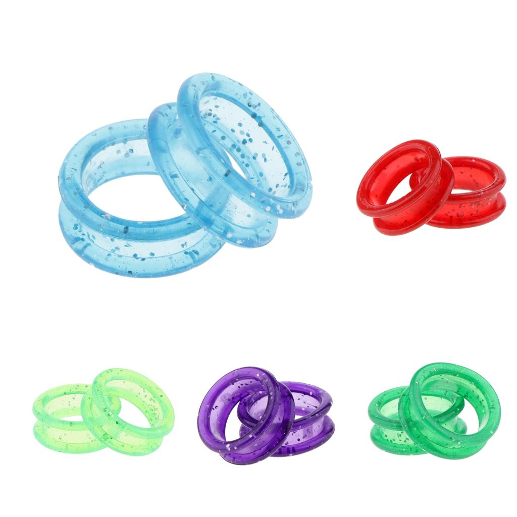 50 Pieces Rubber Scissors Shears Finger Rings Grips for Salon Barber