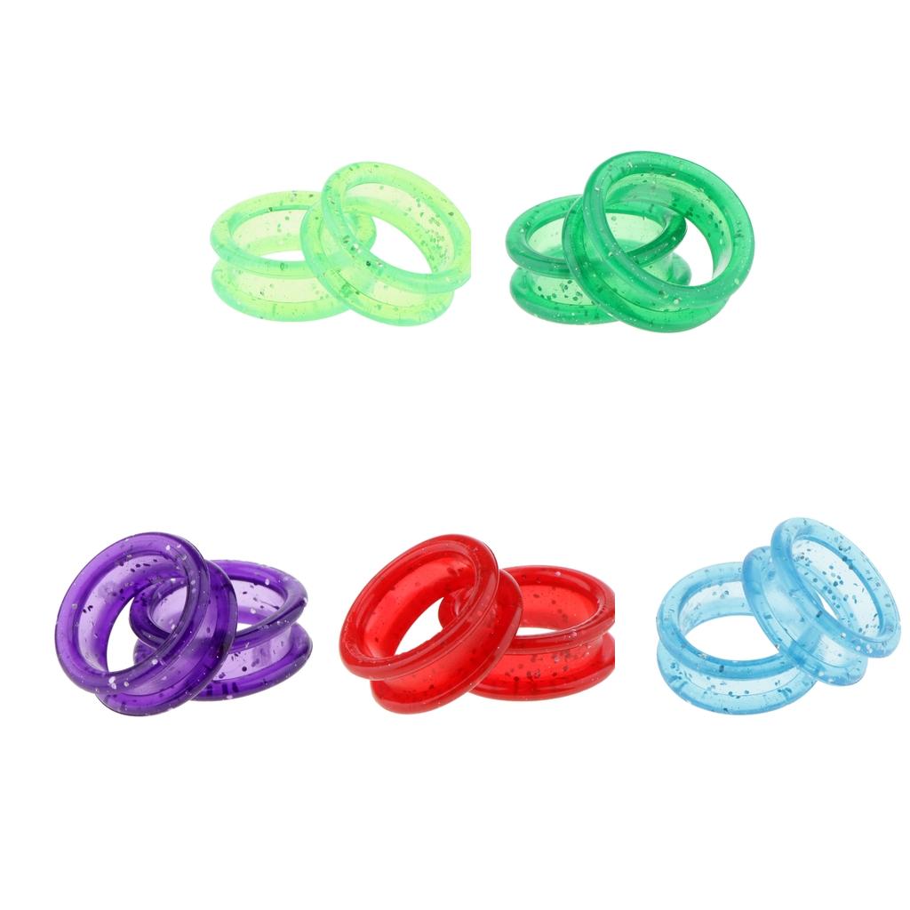 50 Pieces Rubber Scissors Shears Finger Rings Grips for Salon Barber