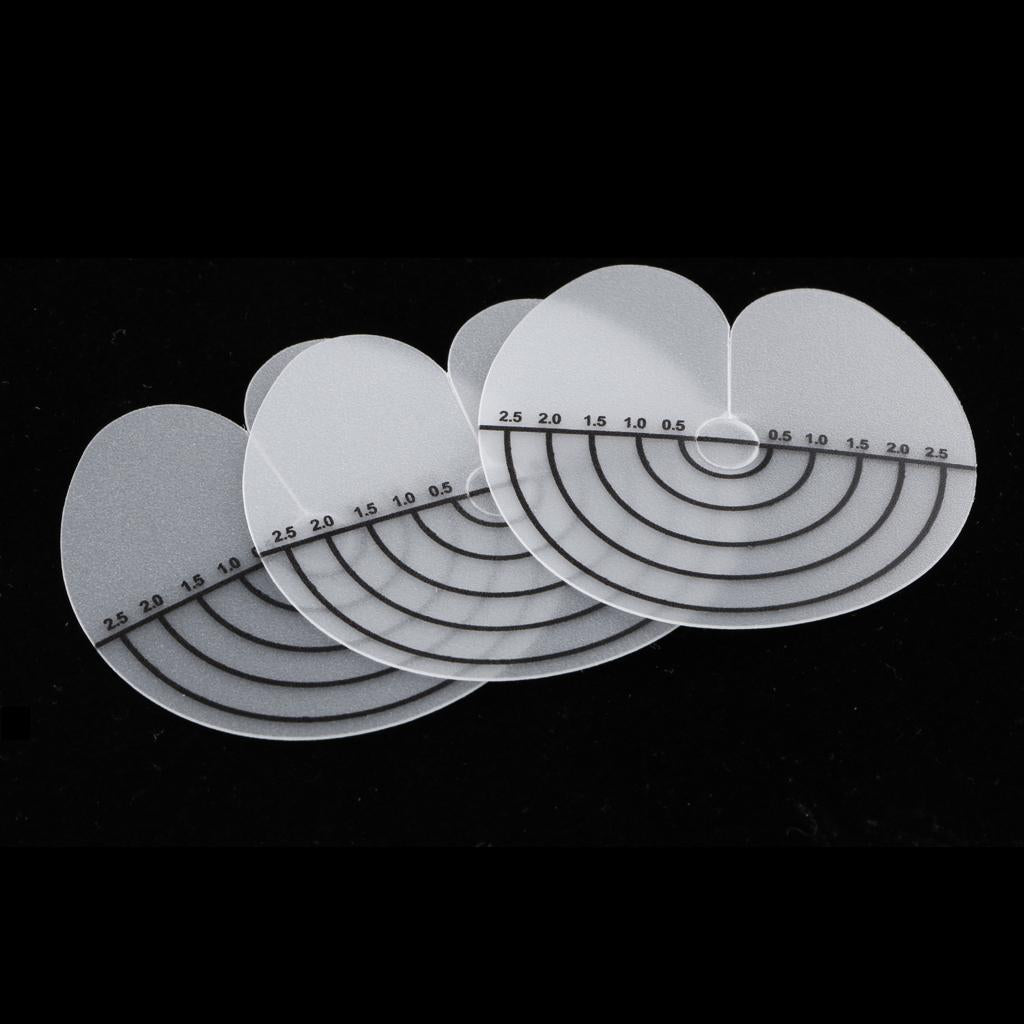 100Pcs Fusion Hair Extension Heat Glue Shield Protector Template With Scale