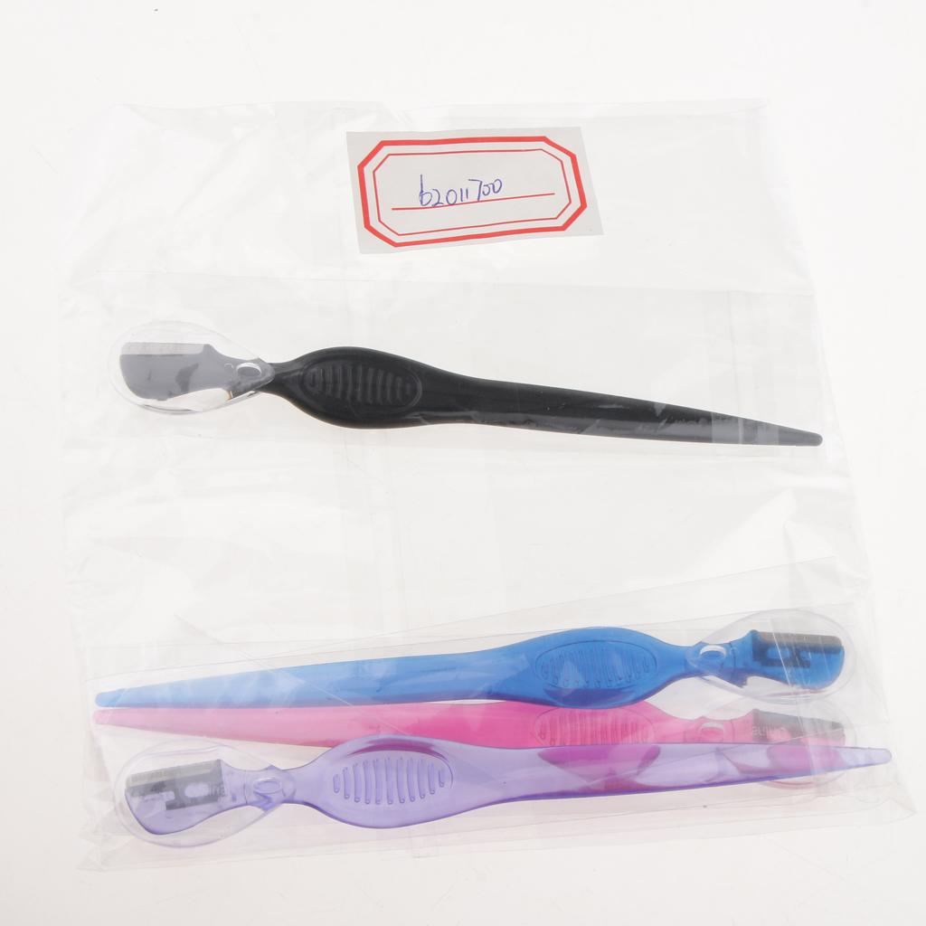 2x4pcs Eyebrow Trimmer Lip Brow Shaper Shaver Facial Hair Remover Random
