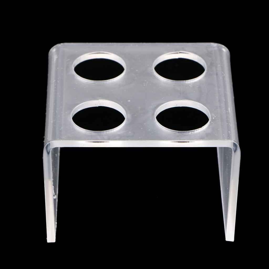 Acrylic 4 Holes Simple Design Silicone Lipstick Mold Holder Lip Balm Mould Stand for DIY Lipstick Making Tool