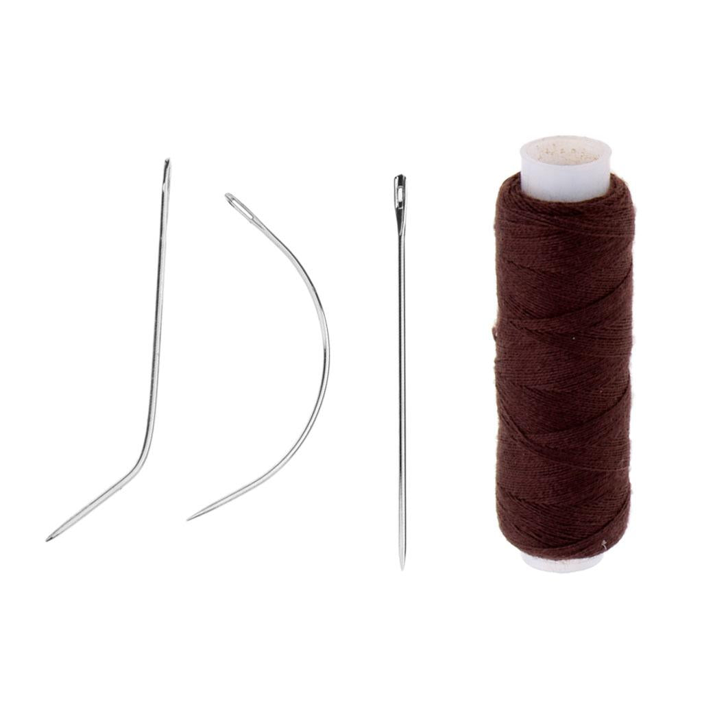 5 Pieces Cotton Hair Track Weft Weaving Sew Decor Thread for Hair Extensions