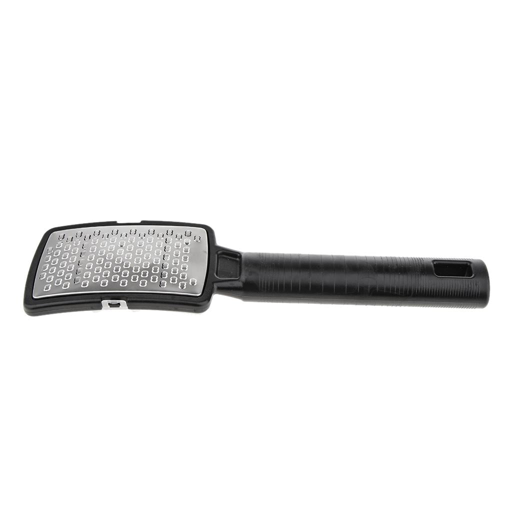 2xStainless Steel Foot File Callus Rasp Dead Rough Skin Remover Scrubber Black
